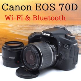 キヤノン(Canon)の★最初の1台に最適★ダブルレンズ★Wi-Fi機能★Canon EOS 70D★(デジタル一眼)