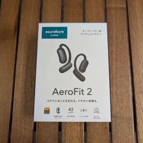 Anker アンカー Soundcore AeroFit 2 A3874N11 [ミッドナイトブラック] オープンイヤー 開放型 ワイヤレスイヤホン
