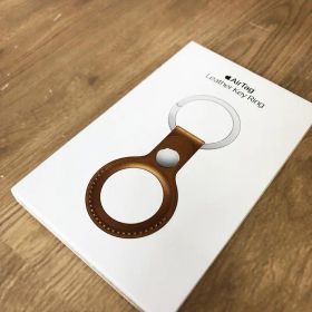 純正 Apple AirTag 本革 キーリング サドルブラウン 5841