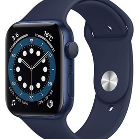 Apple Watch Series6 GPSモデル 44mm (ブルーアルミニウムケース/ディープネイビー スポーツループ) [M00J3J/A] スマートウォッチ