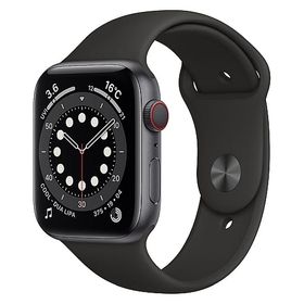 Apple Watch Series 6 GPS+Cellularモデル 44mm (スペースグレイアルミニウムケース/ブラックスポーツバンド) [MG2E3J/A] スマートウォッチ