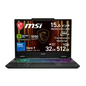 MSI｜エムエスアイ ゲーミングノートパソコン Cyborg 15 B2RW(RTX 5050) オデッセイグレイ & スケルトン Cyborg-15-B2RWEKG-5050JP [15.6型 /Windows11 Home /intel Core 7 /メモリ：32GB /SSD：512GB /2025年7月モデル]