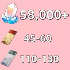 アジア、LT50,58000+星玉、110-130スターレールパス、45-60スターレールスペシャルパス、メールまたはモバイルはリンクされていません、ウィッシュ リセマラ アカウント女キャラ