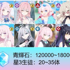 即时対応🥨【画像の8体所持】🥨石垢 | ブルアカ(ブルーアーカイブ)のアカウントデータ、RMTの販売・買取一覧