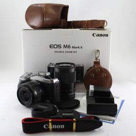 Canon ミラーレス一眼カメラ EOS M6 Mark II ダブルズームキット シルバー EOSM6MK2SL-WZK