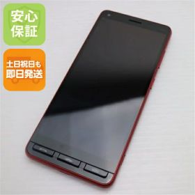 【中古】超美品 A001KC Y!mobile かんたんスマホ2 レッド スマホ 白ロム 中古 土日祝発送OK