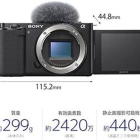 【新品】 SONY ソニー ミラーレス一眼カメラ レンズ交換式 VLOGCAM APS-C ボディ レンズ無し ウィンドスクリーン付属 ZV-E10 B VLOG CAM