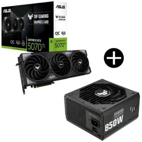 ASUS TUF-RTX5070TI-O16G-GAMING グラフィックボード + TUF-GAMING-850G ブラック 電源ユニット セット