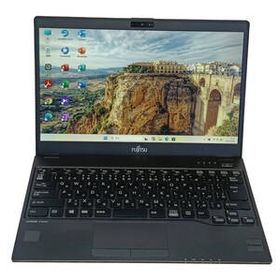 【驚速 FUJITSU U938/S i5-7300U 2.6GHz x4+8GB+M.2 SSD256GB 13.3インチワイドノートPC】Win11+Office2021/WEBカメラ A112206