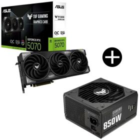 ASUS TUF-RTX5070-O12G-GAMING グラフィックカード + TUF-GAMING-850G ブラック 電源ユニット セット