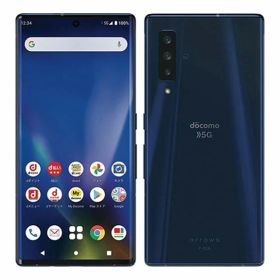 【中古】【安心保証】 arrows NX9 F-52A[128GB] docomo ネイビー