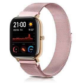 【色:ローズレッド】[Amzpas] 20mm バンド for Amazfit (その他)