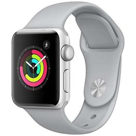 Apple Watch Series3 GPSモデル 38mm シルバーアルミニウムケースとフォッグスポーツバンド [MQKU2J/A]（充電ケーブル欠品/本体状態難） スマートウォッチ