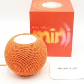アップル(Apple)の【美品】Apple HomePod mini MJ2D3J/A オレンジ スマートスピーカー ホームポッドミニ アップル 本体(スピーカー)