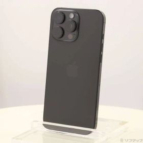 〔中古品〕 iPhone16 Pro Max 256GB ブラックチタニウム MYWG3J／A SIMフリー【295】