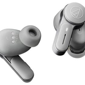 【新品・4営業日で発送】audio-techinca ATHTWX7GY 完全ワイヤレスイヤホン ストーングレイ ATH-TWX7 GY ワイヤレス(左右分離) ／ノイズキャンセリング対応 ／...