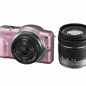 【中古】パナソニック ミラーレス一眼カメラ LUMIX GF3 ダブルレンズキット フェアリーピンク DMC-GF3W-P