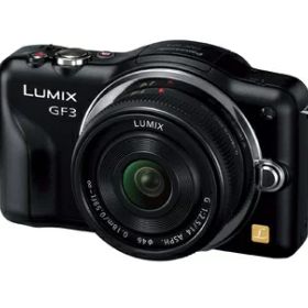 【中古】 パナソニック ミラーレス一眼カメラ LUMIX GF3 レンズキット エスプリブラック DMC-GF3C-K