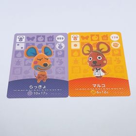 ニンテンドウ(任天堂)のどうぶつの森 らっきょ マルコ amiiboカード ネズミ(その他)