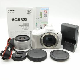 キヤノン(Canon)の【シャッター回数1000回未満!耐久1％】■ほぼ新品■EOS R50(ミラーレス一眼)