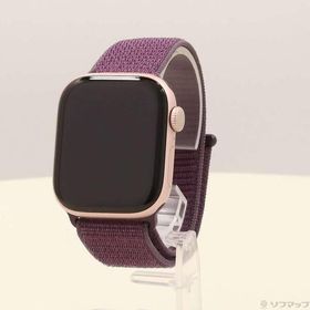 〔中古〕Apple(アップル) 〔展示品〕 Apple Watch Series 10 GPS 42mm ローズゴールドアルミニウムケース プラムスポーツループ〔348-ud〕