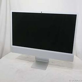 iMac 24-inch Late-2024 MWUU3J／A Apple M4 10コアCPU_10コアGPU 16GB SSD256GB シルバー 〔15.7 Sequoia〕
