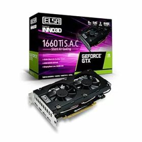 【中古】ELSA エルザ GeForce GTX 1660 Ti S.A.C グラフィックスボード VD6979 GD1660-6GERTS