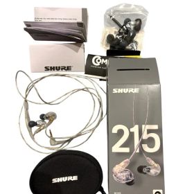 美品・SHURE シュア イヤホン 有線 SE215-CL-A クリア