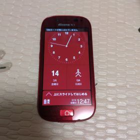 らくらくスマートフォン3（F-06F） レッド ジャンク品扱い