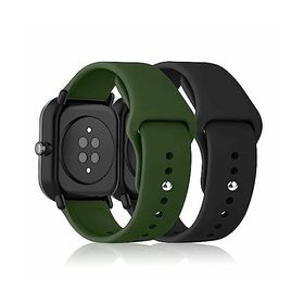 (RicYeel) 20mm シリコンバンド Amazfit Active/Amazfit GTR Mini/Amazfit GTS 4 Mini/Amazfit GTS 4/GTS 3/GTS 2 Mini 対応 バ