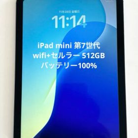 iPad mini a17pro セルラーモデル 512GB バッテリー100%