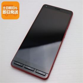 超美品 A001KC Y!mobile かんたんスマホ2 レッド スマホ 白ロム 中古 あすつく 土日祝発送OK