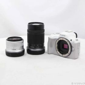 〔中古品〕 EOS R50 ダブルズームキット ホワイト【269】