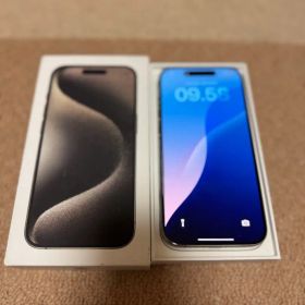 iPhone 15 Pro (SiMフリー)ナチュラルチタニウム90%