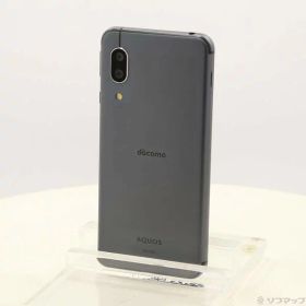 【中古】SHARP(シャープ) AQUOS sense3 64GB ブラック SH-02M docomo 【371-ud】