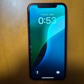 iPhoneXR 64GBコーラルSIMフリー バッテリー93% faceID可
