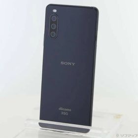 〔中古品〕 Xperia 10 III 128GB ブラック SO-52B docomoロック解除SIMフリー【368】