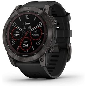GARMIN スマートウォッチ fenix 7X Sapphire Dual Power GPS搭載 (カーボングレー/ブラック) [010-02541-31] スマートウォッチ