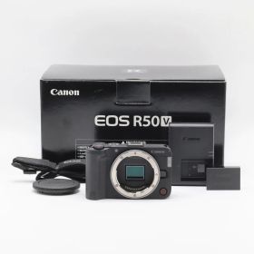 Canon EOS R50V ボディ ブラック 約370g 軽量コンパクト 初心者にも扱いやすい 高画質ミラーレス一眼カメラ【中古】