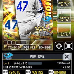 中日3凱吉田 | プロ野球プライドのアカウントデータ、RMTの販売・買取一覧