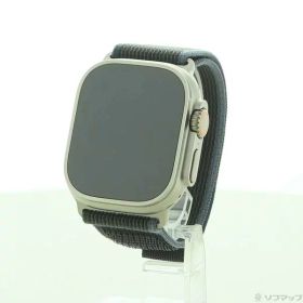 【中古】Apple(アップル) Apple Watch Ultra 2 GPS + Cellular 49mm チタニウムケース ブルー／ブラックトレイルループ 【349-ud】