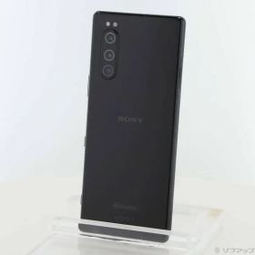 〔中古品〕 Xperia 5 64GB ブラック SO-01M docomoロック解除SIMフリー【368】