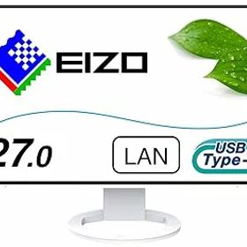 【中古】EIZO FlexScan EV2795-WT 27.0型/2560×1440/フレームレスモニター/アンチグレアIPS/疲れ目軽減/ホワイト/The warranty is valid only in Japan