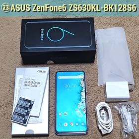 ゼンフォン(ZenFone)の⭕㉓ASUS Zenfone 6 ZS630KL BK128S6/RAM:6GB(スマートフォン本体)