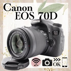 キヤノン(Canon)のWi-Fi搭載❤️Canon EOS 70D❤️一眼レフ❤️レンズセット❤️バッグ付(デジタル一眼)