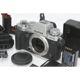 B 【全額返金保証】美品｜富士フイルム X-T3 ボディ シルバー（センサー清掃済み） CA01-R3202-2S2