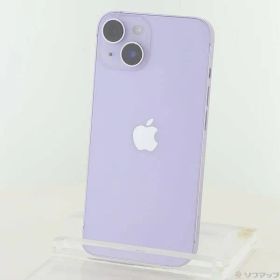 〔中古品〕 iPhone14 256GB パープル MPW93J／A SIMフリー【344】