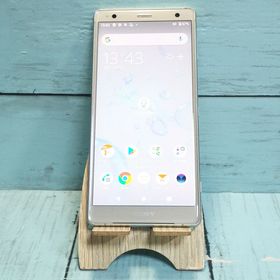 au SOV37 SONY Xperia XZ2 64GB リキッドシルバー ホワイト 575