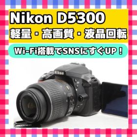 【美品】カメラ女子に❤️Nikon D5300❤️Wi-FiでSNSへ即シェア