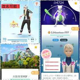 純国産 最強引退垢 名前変更可能 レジェンドポーズ4種＋グラジオポーズ リリース日開始‼️ | ポケモンGOのアカウントデータ、RMTの販売・買取一覧